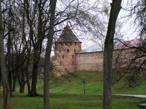 Novgorod Kremlin and Belaya (Alekseevskaya) Tower