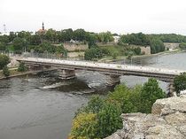 Bridge over the river Narva