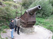Mortar inside Ivangorod Fortress